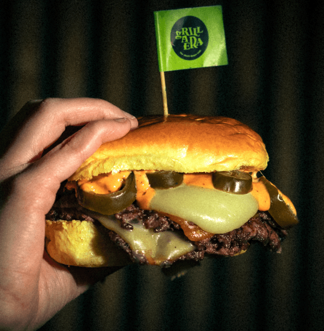 La burger Camarón de la Isla.